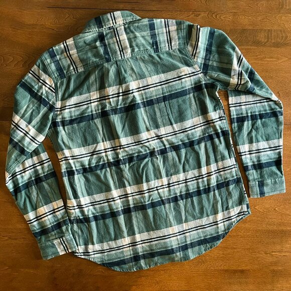 Carhartt Tencel green plaid flannel shirt M 8-10 NWT - Picture 12 of 12